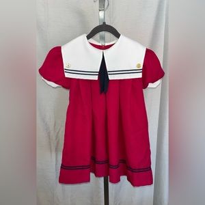 Pink vintage dress for little girl [ A-39]